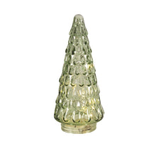 Load image into Gallery viewer, Molded Glass Accent Tree with LED Lights