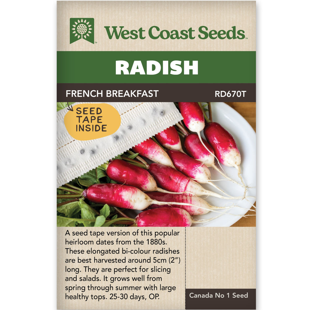 Radish French Breakfast Seed Tape