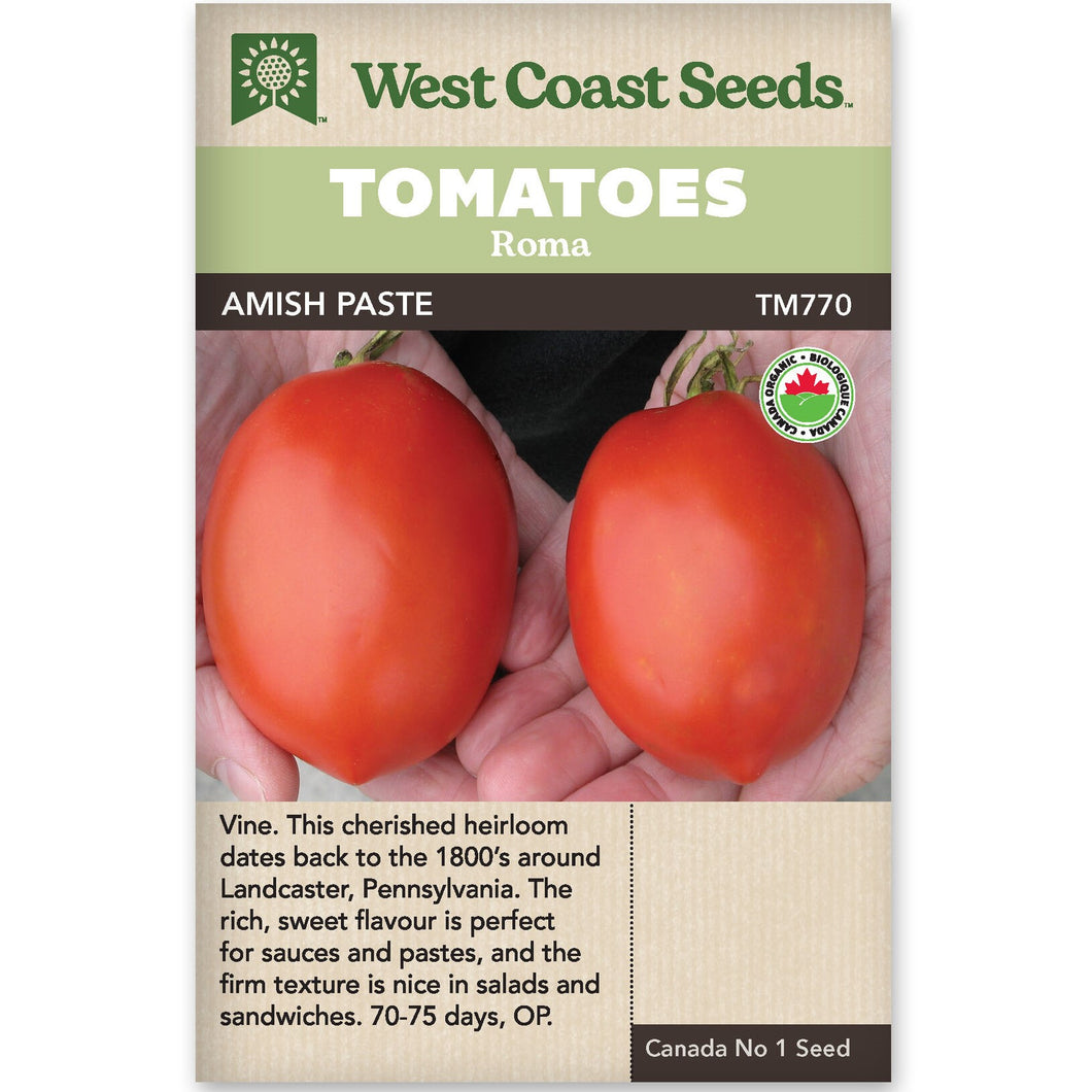 Tomato Amish Paste - Certified Organic