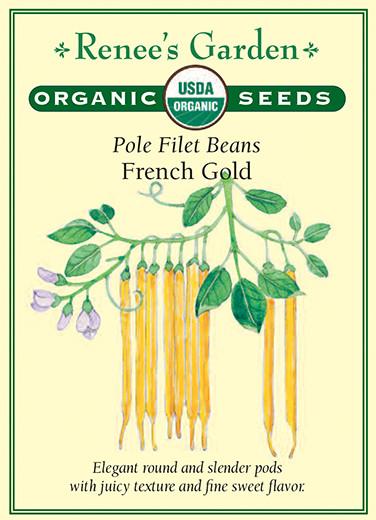 Bean Pole French Gold Filet Organic