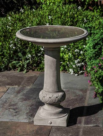 Birdbath - Cast Stone - Williamsburg Knot Garden